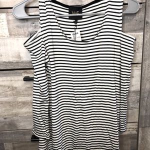 Black and white stripe shirt